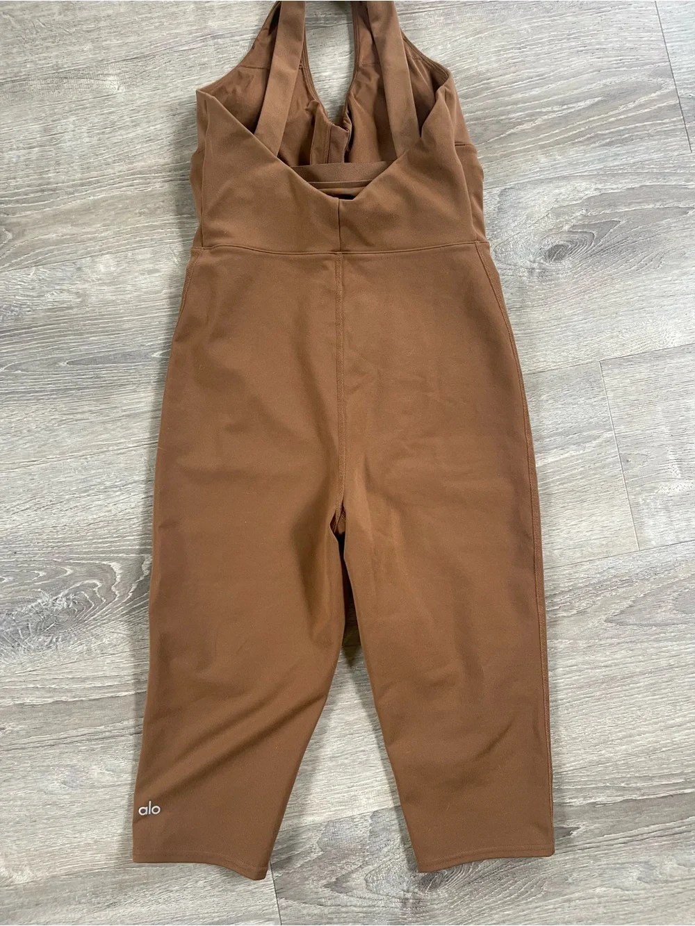 Alo jumpsuit espresso size small worn once in excellent perfect condition